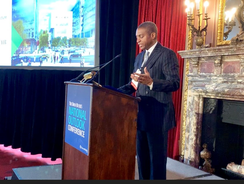 Dr. Gerrard P. Bushell delivers remarks at The Bond Buyer's 2019 National Outlook Conference in New York City