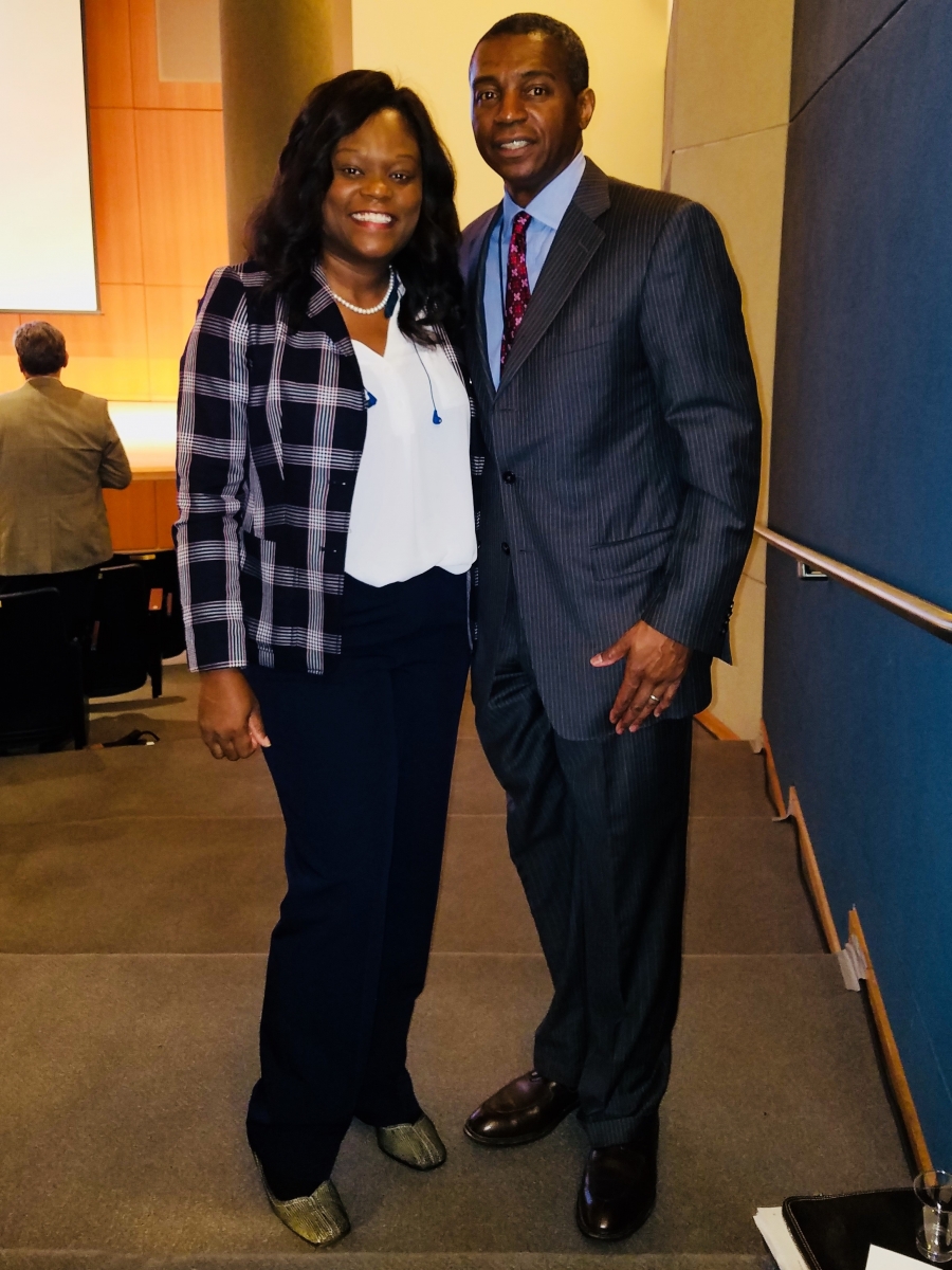 Asm. Rodneyse Bichotte, (D) 42nd District and Gerrard P. Bushell, DASNY President & CEO.