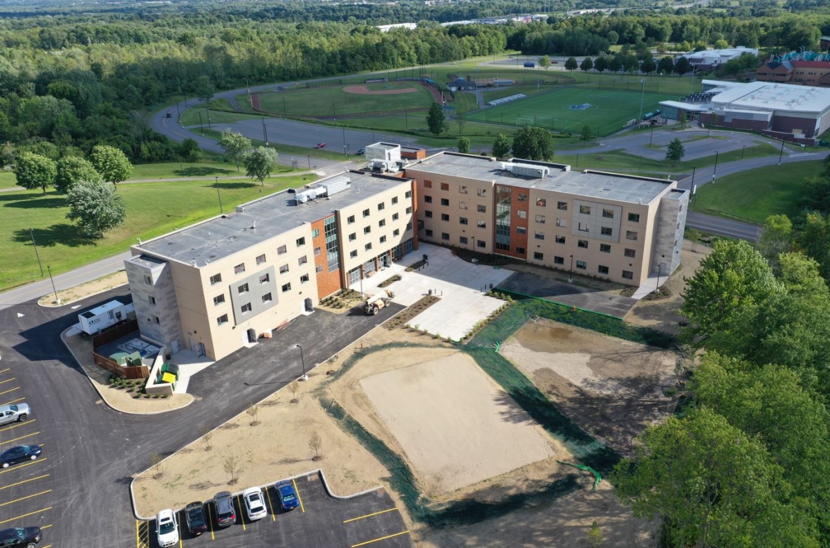 257-bed residence hall project at SUNY Polytechnic Institute’s Utica Campus