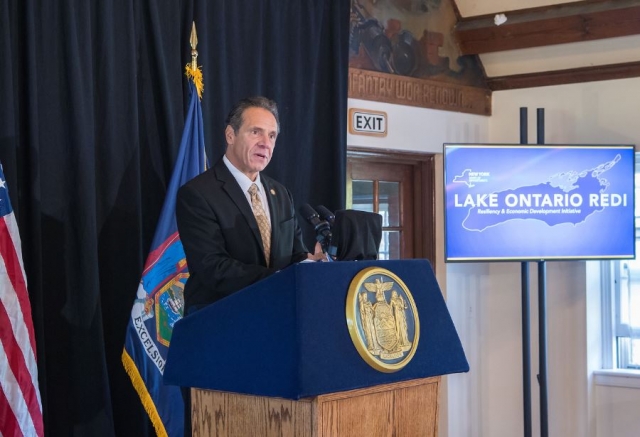 October 23, 2019-Youngstown, NY- Governor Andrew M. Cuomo announces $49 million to advance 20 projects in Niagara and Orleans counties as part of the first round of funding under the Lake Ontario Resiliency and Economic Development Initiative (REDI)